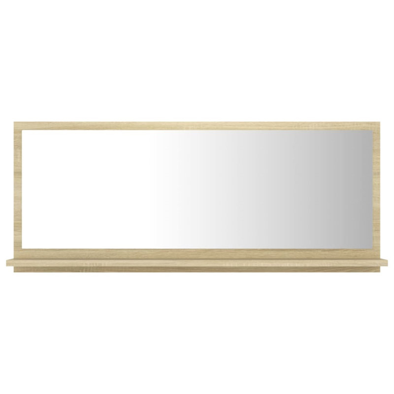 Miroir de salle de bain, Chêne de Sonoma, 14,6 po x 39,4 po