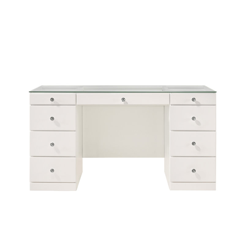 Meuble-lavabo 1 pièce 1 pièce Glam, Blanc