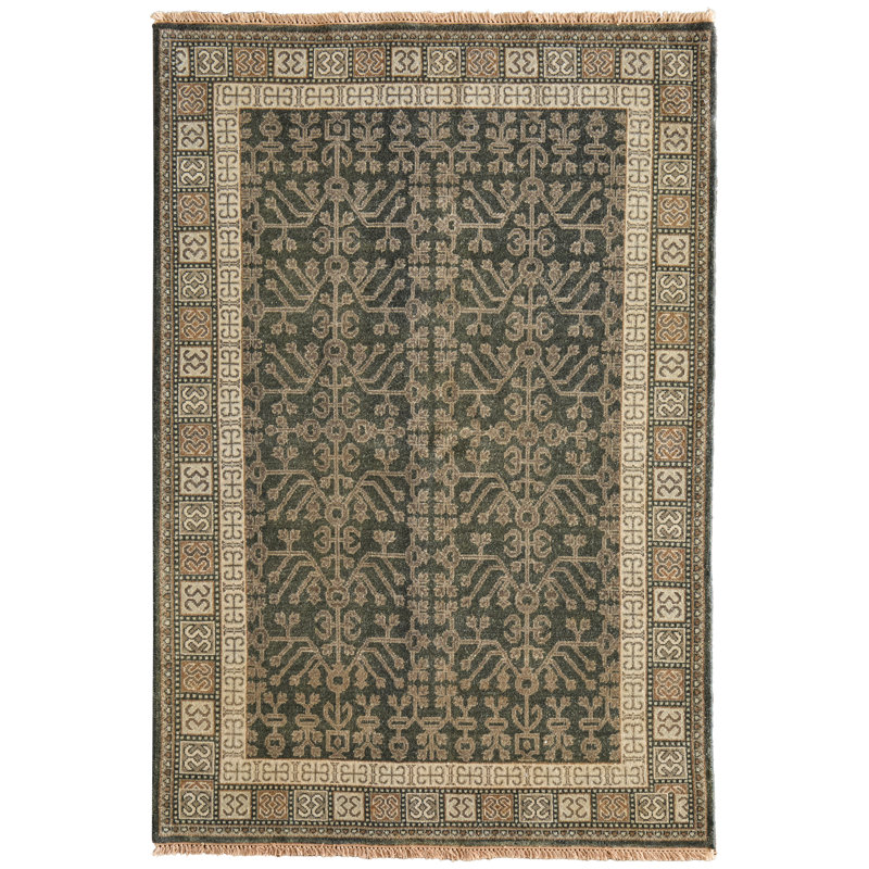 Namche Transitional Bordered Area Rug, Rectangle 9'6" x 13'6"