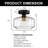 Hallberg Glass Flush Mount