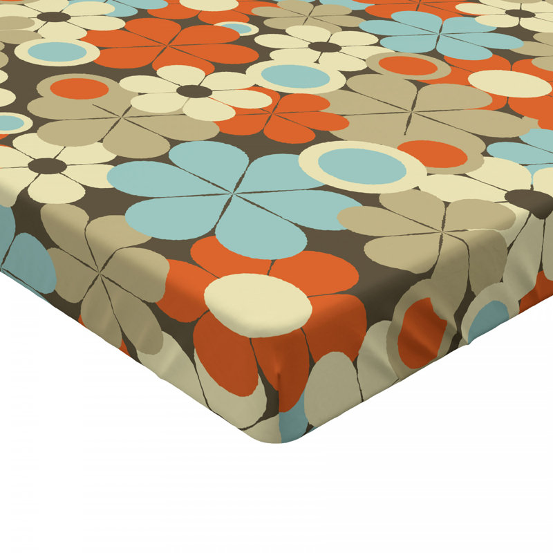 Microfiber Floral Fitted Sheet, Full Fitted Sheet