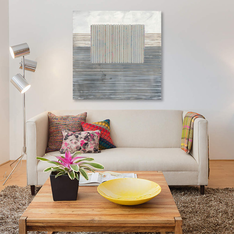 «Layers of Reality» par Mike Schick - Estampe numérique sur toile tendue avec châssis, H 48 po x l 48 po x P 1,5 po
