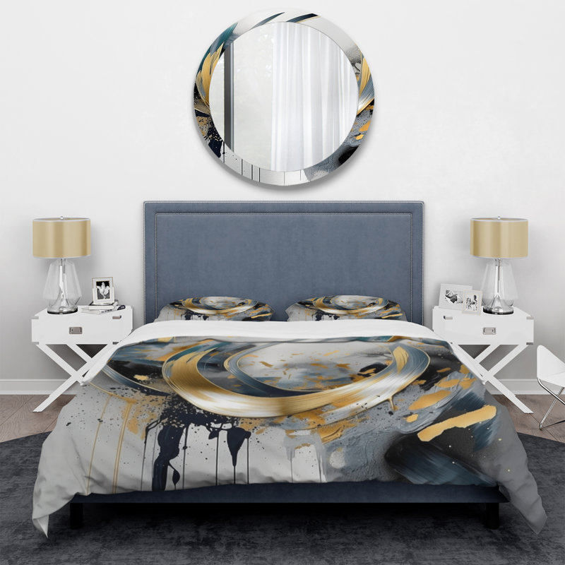 Ensemble de housse de couette en microfibre / polyester doux Soft Bed, Housse de couette simple + 1 taie décorative stan