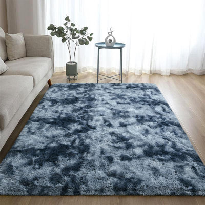 Tapis à poil long Antonije Tie Dye