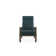 Chaise de patio inclinable avec coussins Askar