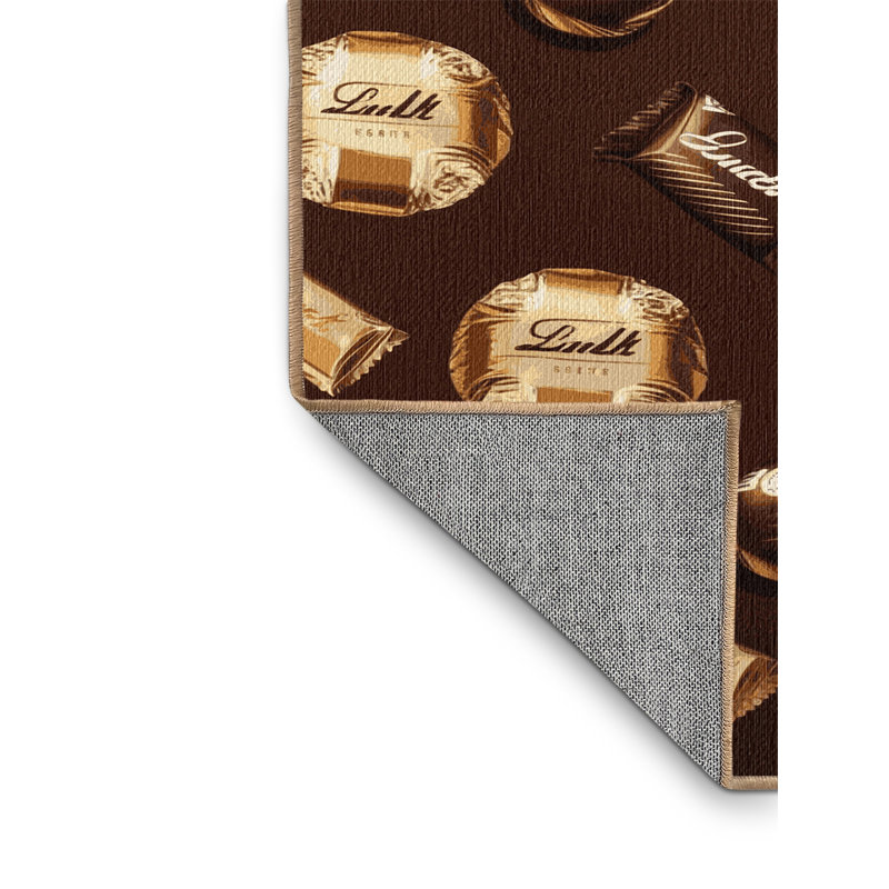  Tapis lavable au chocolat Lindt, Rectangle de 5 pi x 8 pi