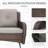 Patio Loveseat Sofa, Outdoor Wicker Loveseat with Luxury Thick Cushion, All-Weather Patio Furniture Set-101831497-101831495