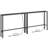 78.7" Console Table With Charging Station Skinny Behind Couch Table-399472698