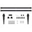 Ayumi Mini Sliding Barn Door Kit Carbon Steel-115017228