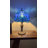 Lounsbury Tiffany Style Table Lamp Blue Stained Glass Baroque Style Lavender LED Bulb Included 12"W*12"D*19"H