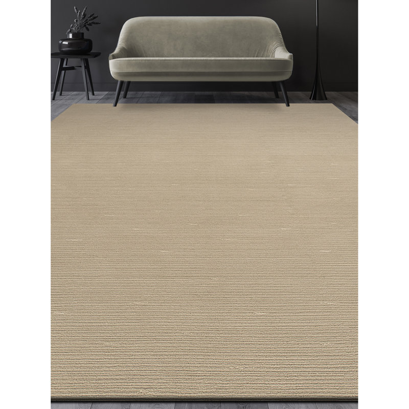 Tapis rectangulaire beige, Rectangle 9 pi x 12 pi