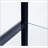 Black Glass 3-Shelf Curio Cabinet