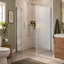 Foden Framed Fixed Glass Panel with Frosted Glass-504646794-504646798