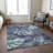 Machine Washable Indoor/Outdoor Xhevrie Blue Rug-1398081227