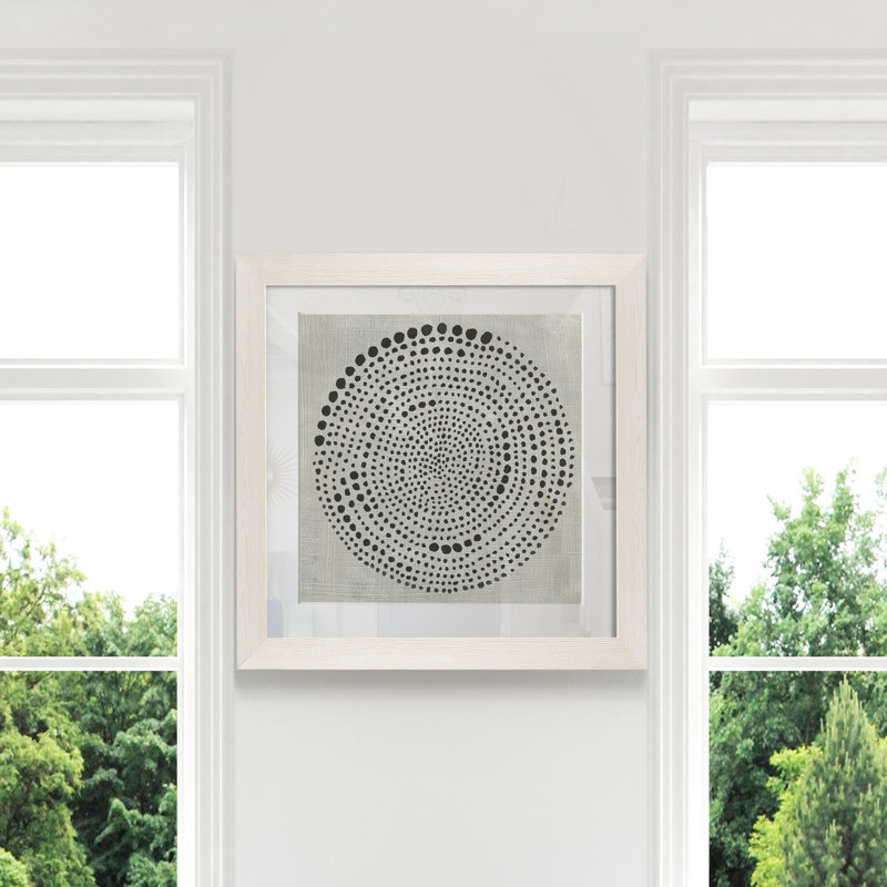 Mythos II - peinture encadrée, Cadre blanc, H 31,5 po x l 31,5 po x P 1,5 po