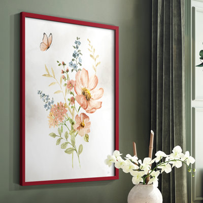 «Summer Arrangement I», reproduction encadrée - bois massif