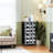 4 Drawer Dresser for Bedroom, Narrow Chest of Drawers, Wooden Top and Study Iron Frame 18"x37.5"-(WxH)