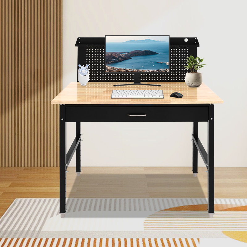 Work Bench For Garage Office Home, Height Adjustable Workbench