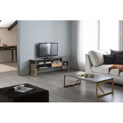Biscayne Solid Wood Sled Coffee Table