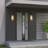 2-Pack Outdoor Wall Light Fixture, Weatherproof LED Wall Sconce With Bubble Crystal And Light Sensor - 12W Per Lamp