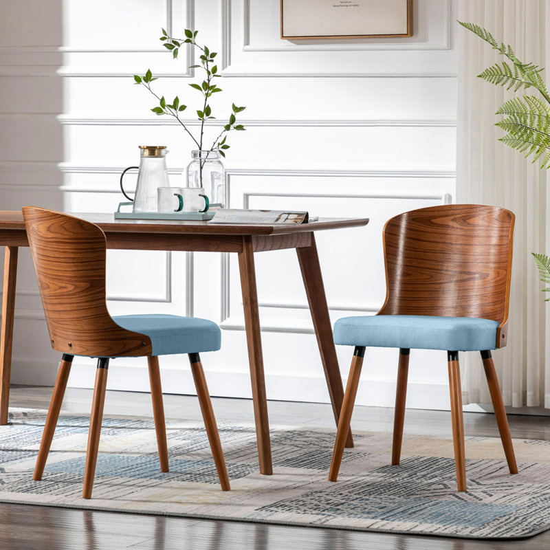 Chaise sans accoudoirs Anberlynn, Bleu