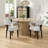 Mid Century Upholstered Dining Chairs With Solid Wood Legs-1477175784