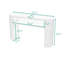 Console en bois avec tablette ouverte-1868127529
