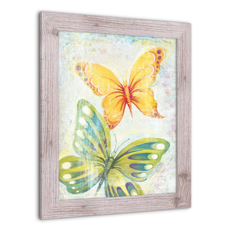 «Paint Butterflies», reproduction encadrée, H 20 po x l 16 po x P 0,75 po