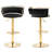 Ginko Modern Swivel Bar Stool with Backrest, Adjustable Height Kitchen Island Stool with Upholstered Seat and Footrest,-93498215-90489196