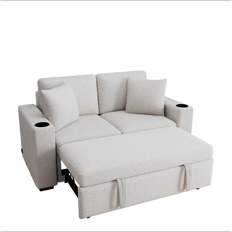 Canapé-lit 60,6 po, Beige