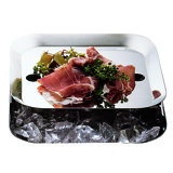 Plateau Royal Square Cooling Bowl for Buffet with Insert - 6 Pieces - Stainless Steel