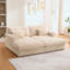 Très grand canapé-lit 83,5 po avec 2 coussins, ports USB et porte-gobelets, canapé Cloud Plush-201222355