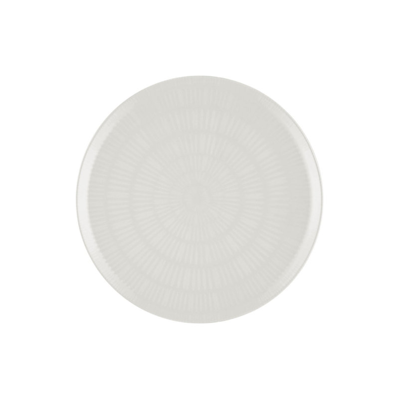 Élégante plaque en céramique de 11,8 po x 11,8 po x 0,4 po | 100% céramique durable, couleur crème | Parfait pour servir des hors-d'œuvre et des desserts, un ajout élégant à votre collection de vaisselle, facile à nettoyer et lavable au lave-vaisselle