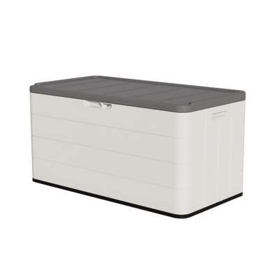 110 Gallons HDPE Hydraulic Lift Lockable Waterproof Outdoor Storage Box