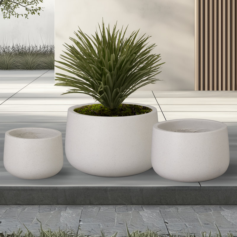 Risser Handmade Pot Planter, White