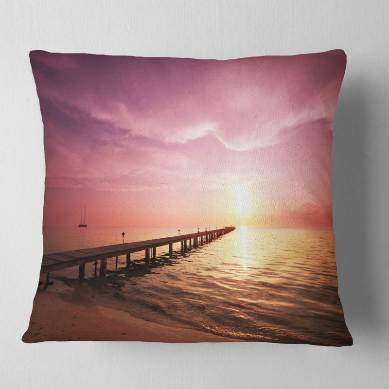 Coussin de boardwalk à coucher bridge long, 16 po x 1 po, Coussin décoratif