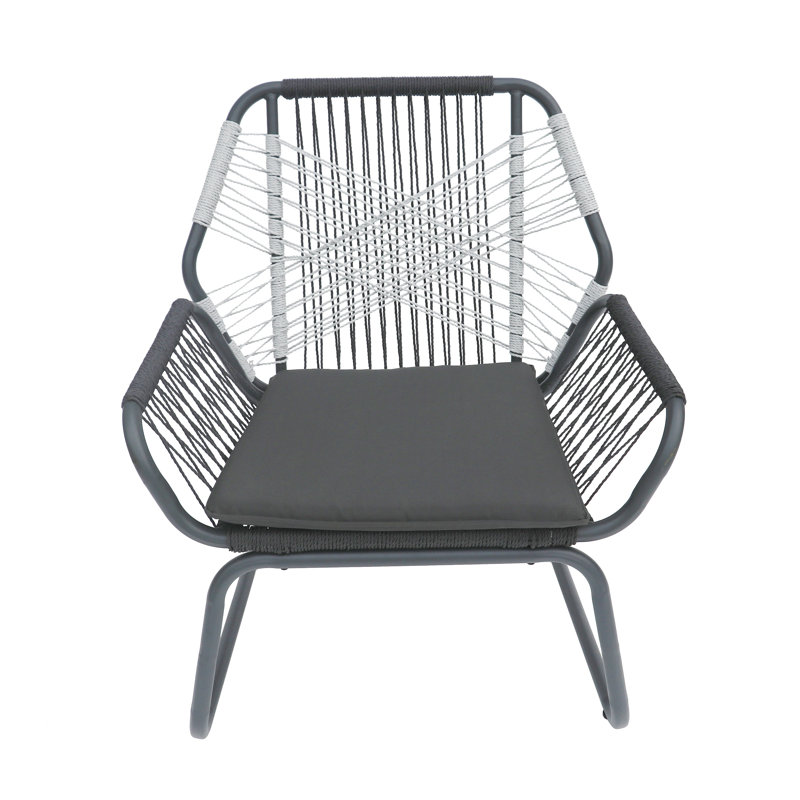 Fauteuil club gris Idaho