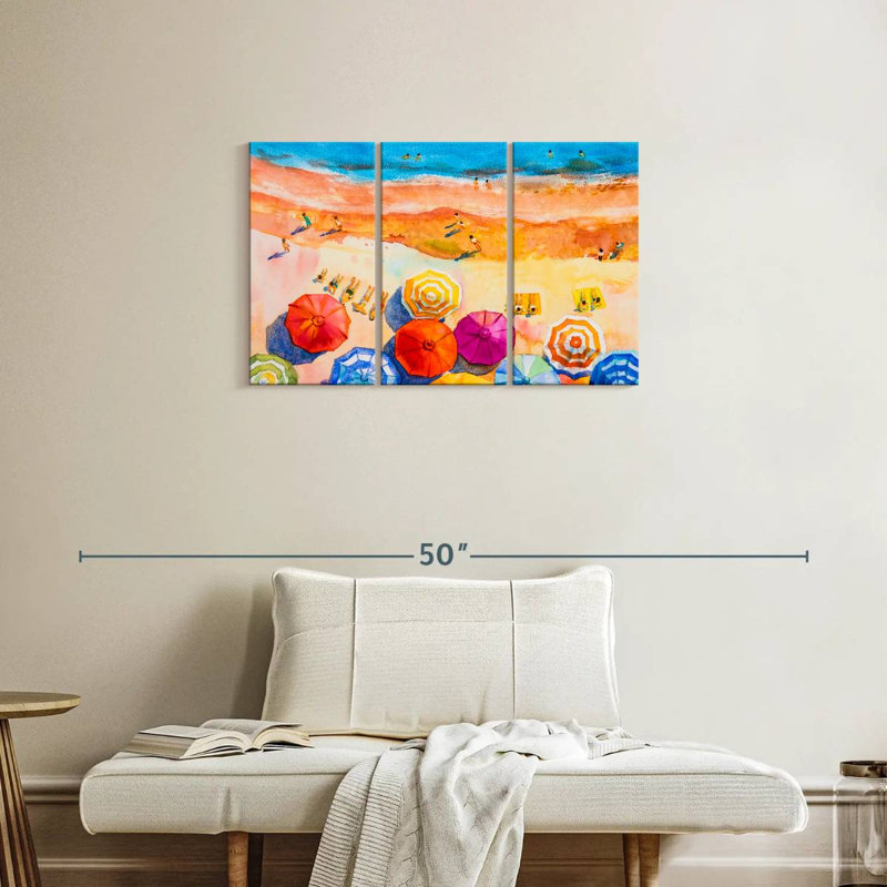 Alvord Vacation At The Beach, 20" H x 33" W