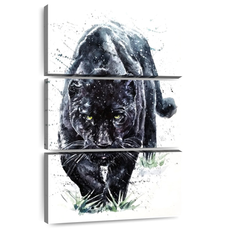 Brampt Fierce Black Panther, 57" H x 36" W