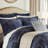 4 PCS King Comforter Set Navy-117356959