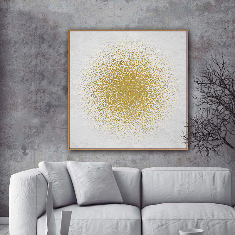 " H25 Abstract Circle ", 16" H x 16" W, Natural