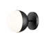 Applique murale 1 lumière Trombetta en noir mat-1865300086