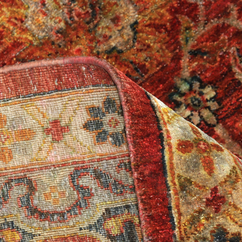 Red Alchemy Traditional Silk Rug - 9'7"" x 15'8""