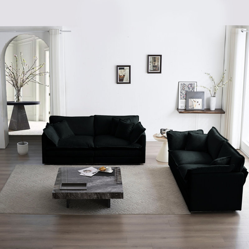 2 avec revêtement en chenille et salon élégant en chenille: mobilier