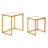 Rocco 2-Piece Tempered Glass and Steel Nesting Tables -1645839123