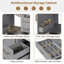 Meuble-lavabo autoportant de 30 po avec lavabo en céramique-668149705