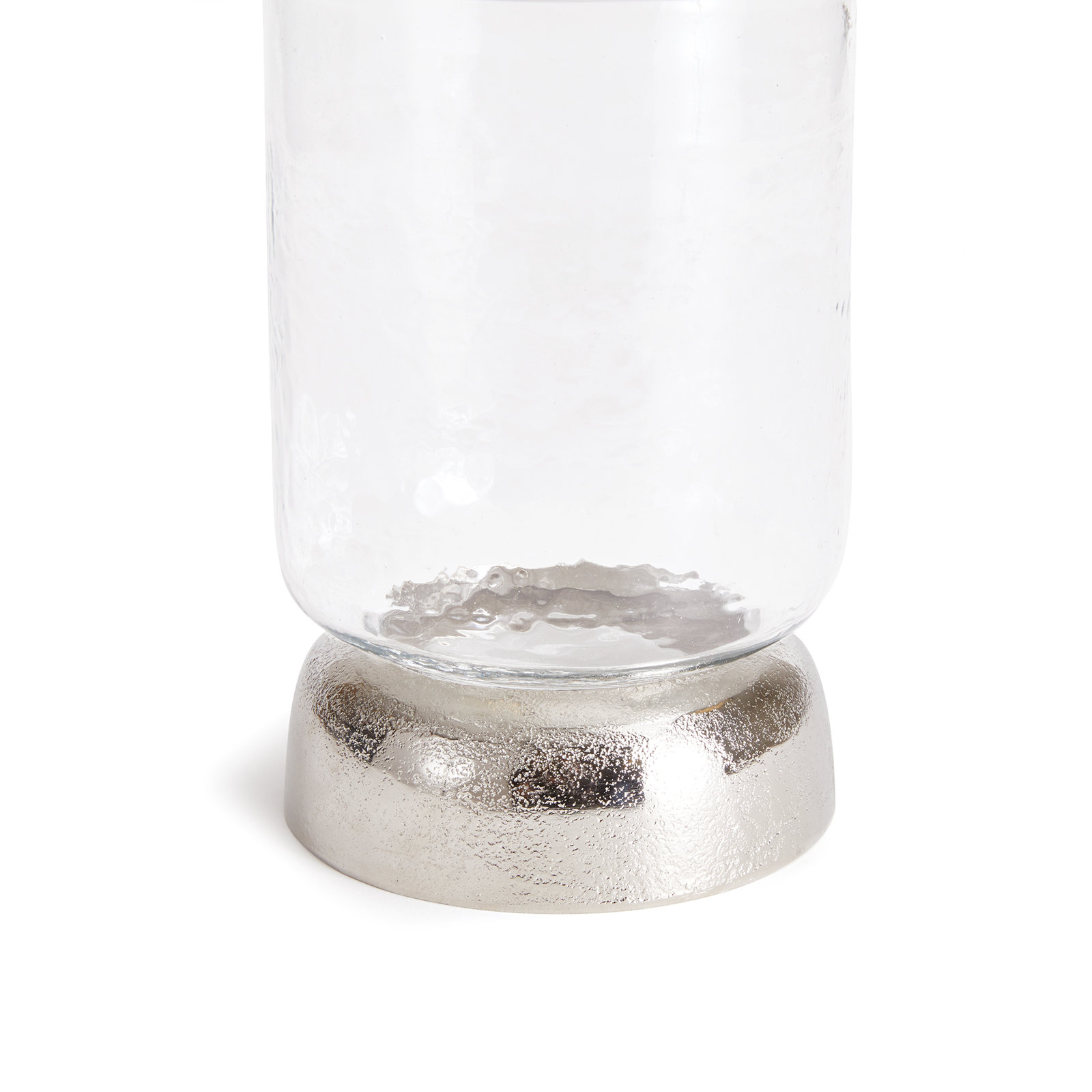 8.5" Aluminum Tabletop Hurricane, 8.5" H x 5.5" W x 5.5" D