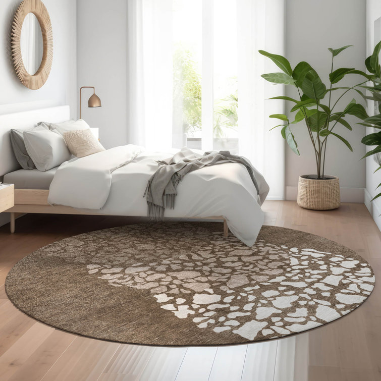 Premium Machine Washable Cerrito Chocolate Rug