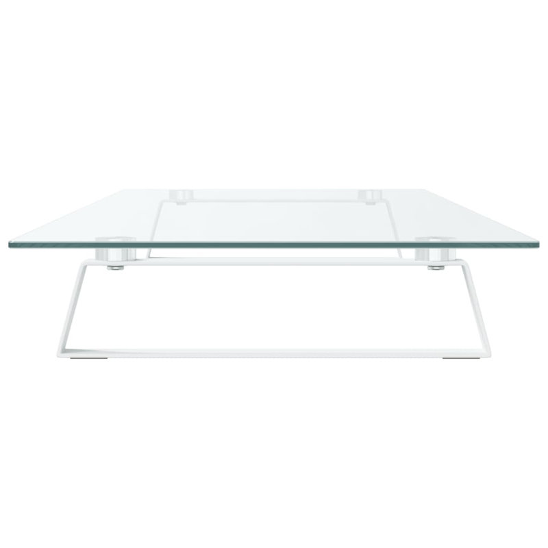 Dashira Monitor Stand, 8cm H x 100cm W x 35cm D, White