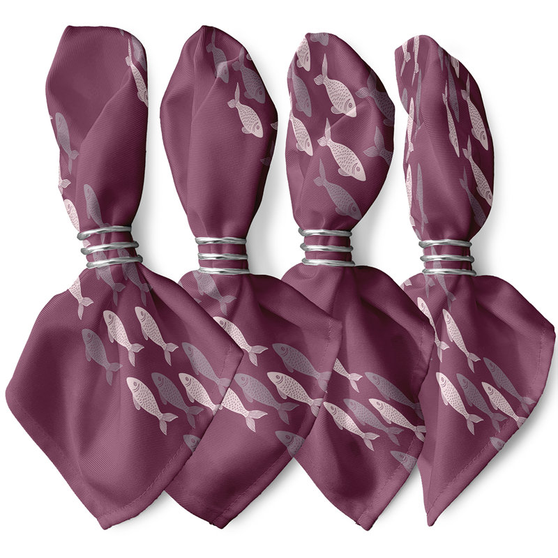Sudie Polyester Square Napkin, Purple